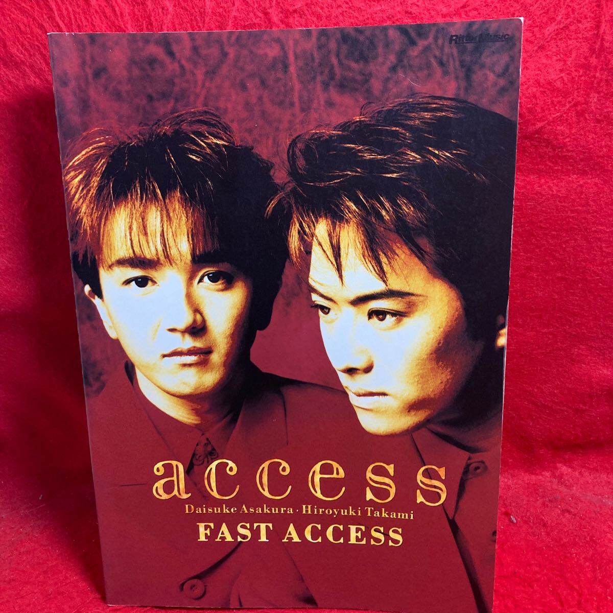 注▼access アクセス FAST ACCESS 浅倉大介 貴水博之 SCORE BOOK スコアブック BAND SCORE バンド・スコア 楽譜 BE NUDE 全10曲掲載_本文に書き込みあり