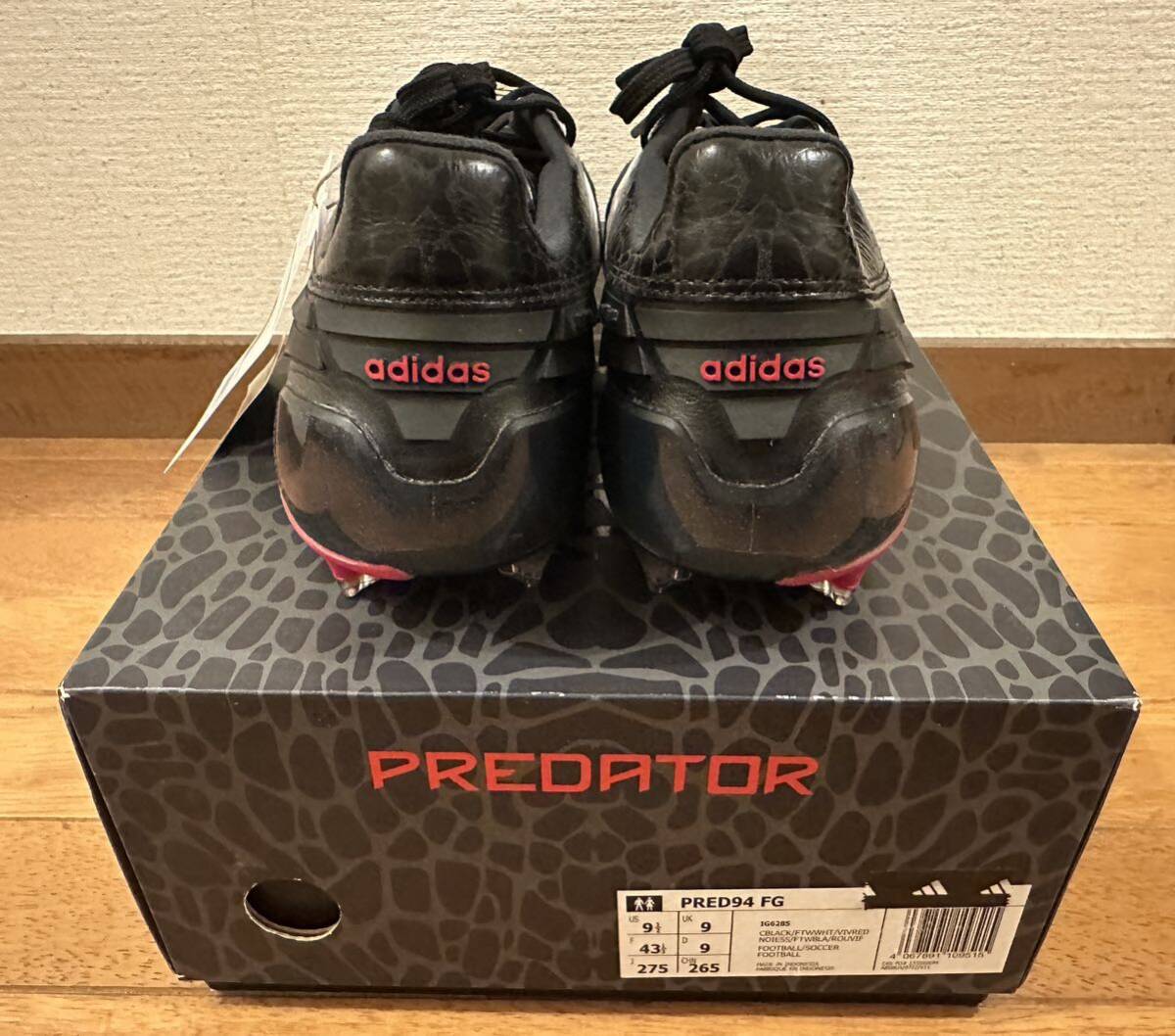 adidas Predator 94 FG Core Black 27 5cm アディダス adidas Predator 94 FG Core Black 27 5cm アディダス