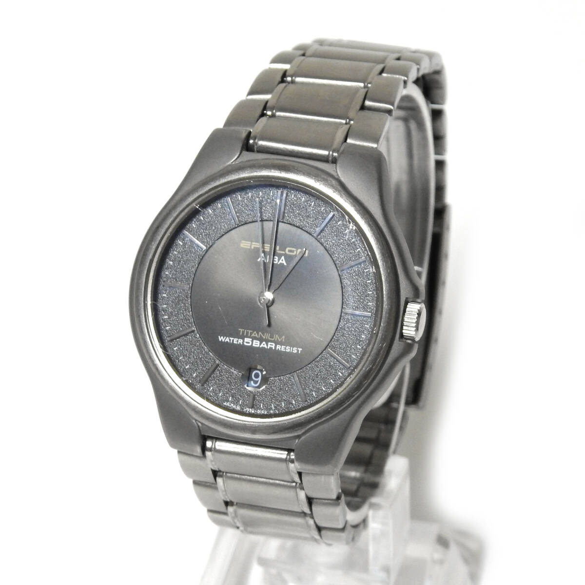 ■腕時計■SEIKO EPSILON ALBA V732-0100 QUARTZ 5気圧防水 チタニウム■