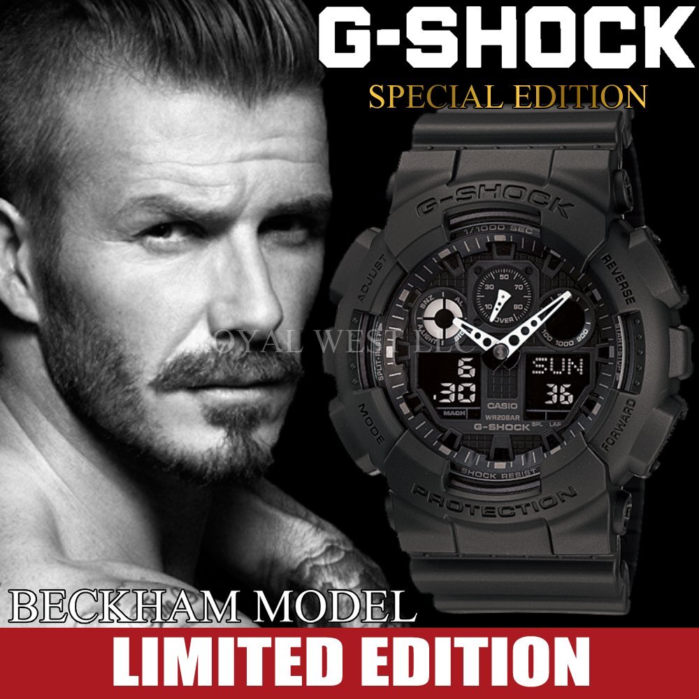 1円～1スタ ベッカム Beckaham G-shock Gショック 精悍なフルブラック 逆輸入 新品未使用 本物200m防水メンズ腕時計カシオCASIOミリタリー_画像1