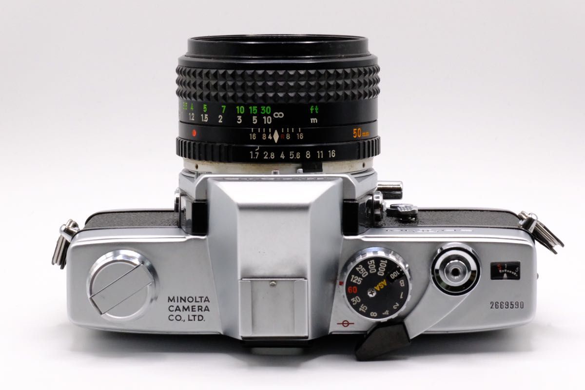MINOLTA  SRT101  MC ROKKOR-PF 50mm F1.7 ミノルタ　ロッコール　フィルムカメラ　一眼レフ
