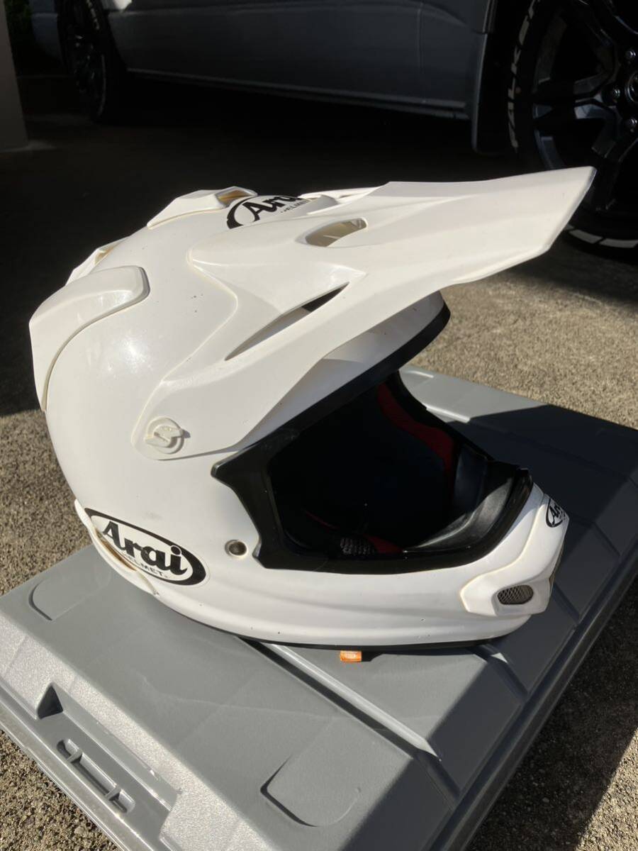 アライ Arai オフロードヘルメット Sサイズ　VXーⅣ VXー4 ホワイト　白　V−cross4_画像3