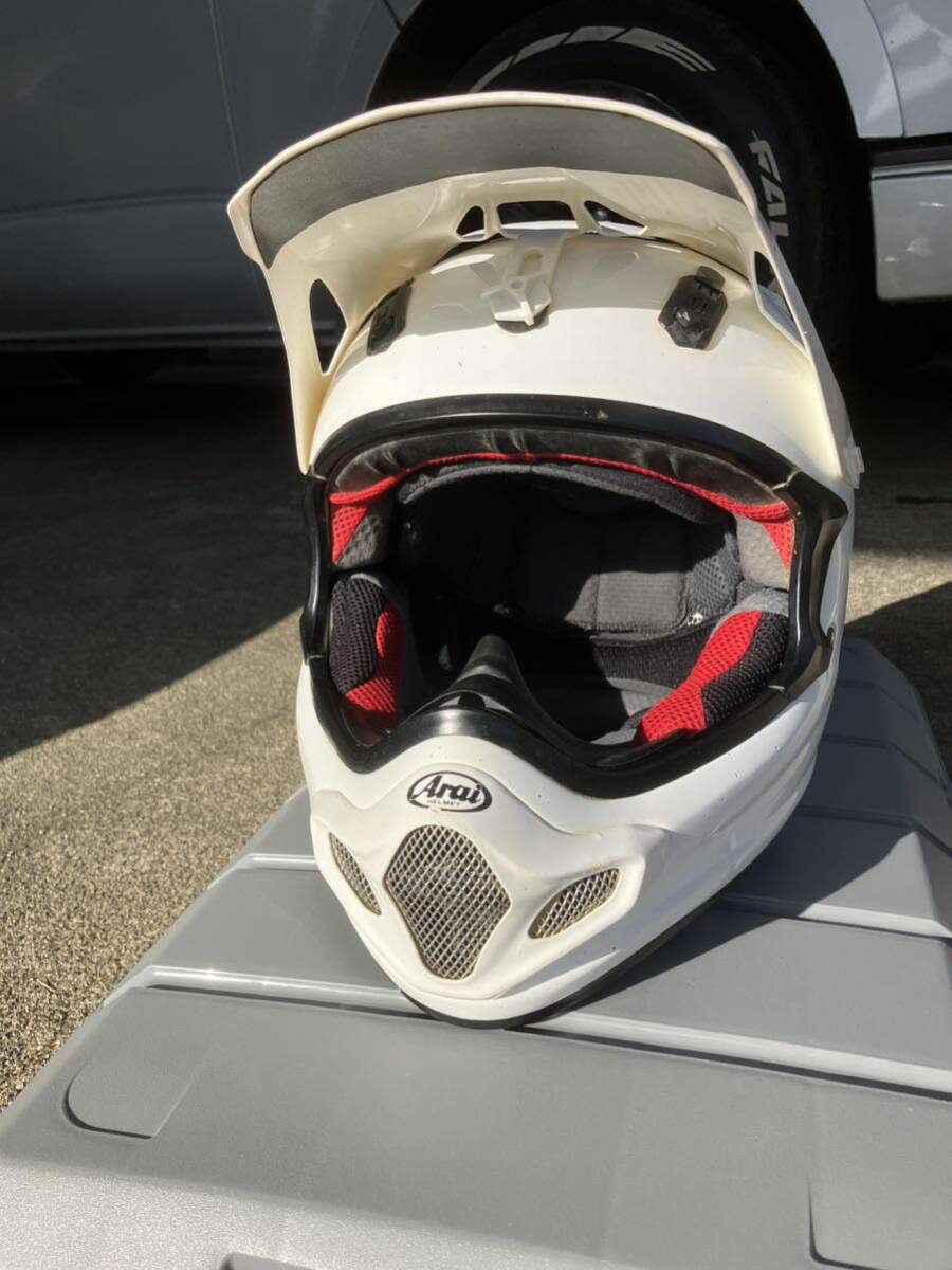 アライ Arai オフロードヘルメット Sサイズ　VXーⅣ VXー4 ホワイト　白　V−cross4_画像1