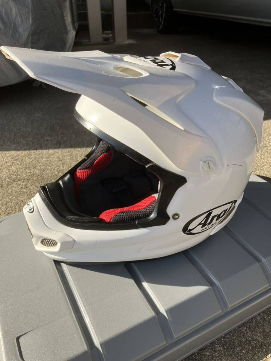 アライ Arai オフロードヘルメット Sサイズ VXーⅣ VXー4 ホワイト 白 V−cross4の画像2