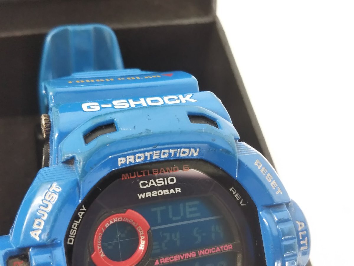 CASIO G‐SHOCK GW-9200BLJ RISEMAN 青 腕時計 カシオ ジーショック デジタル時計 電波ソーラー メンズ_画像8