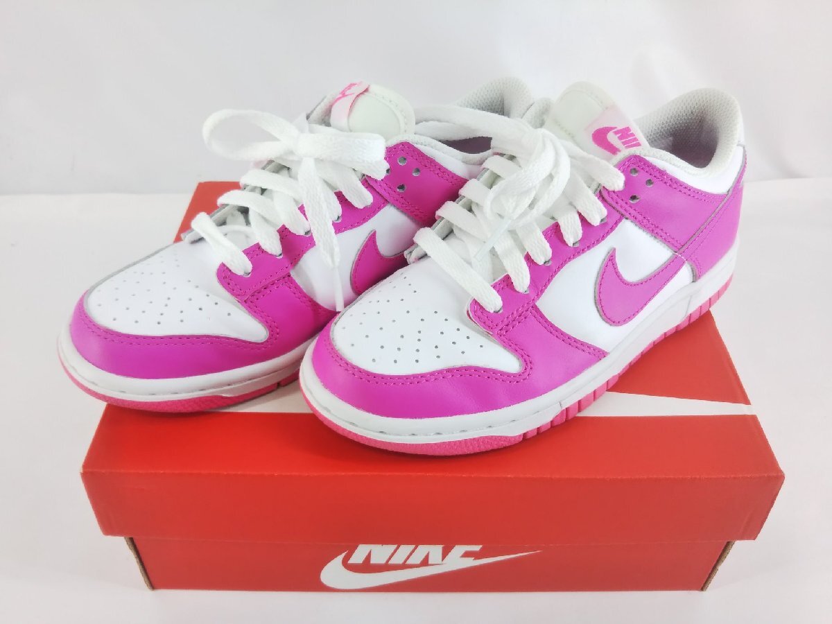 Nike ナイキ GS Dunk Low Laser Fuchsia 22.5cm FB9109-10_画像1