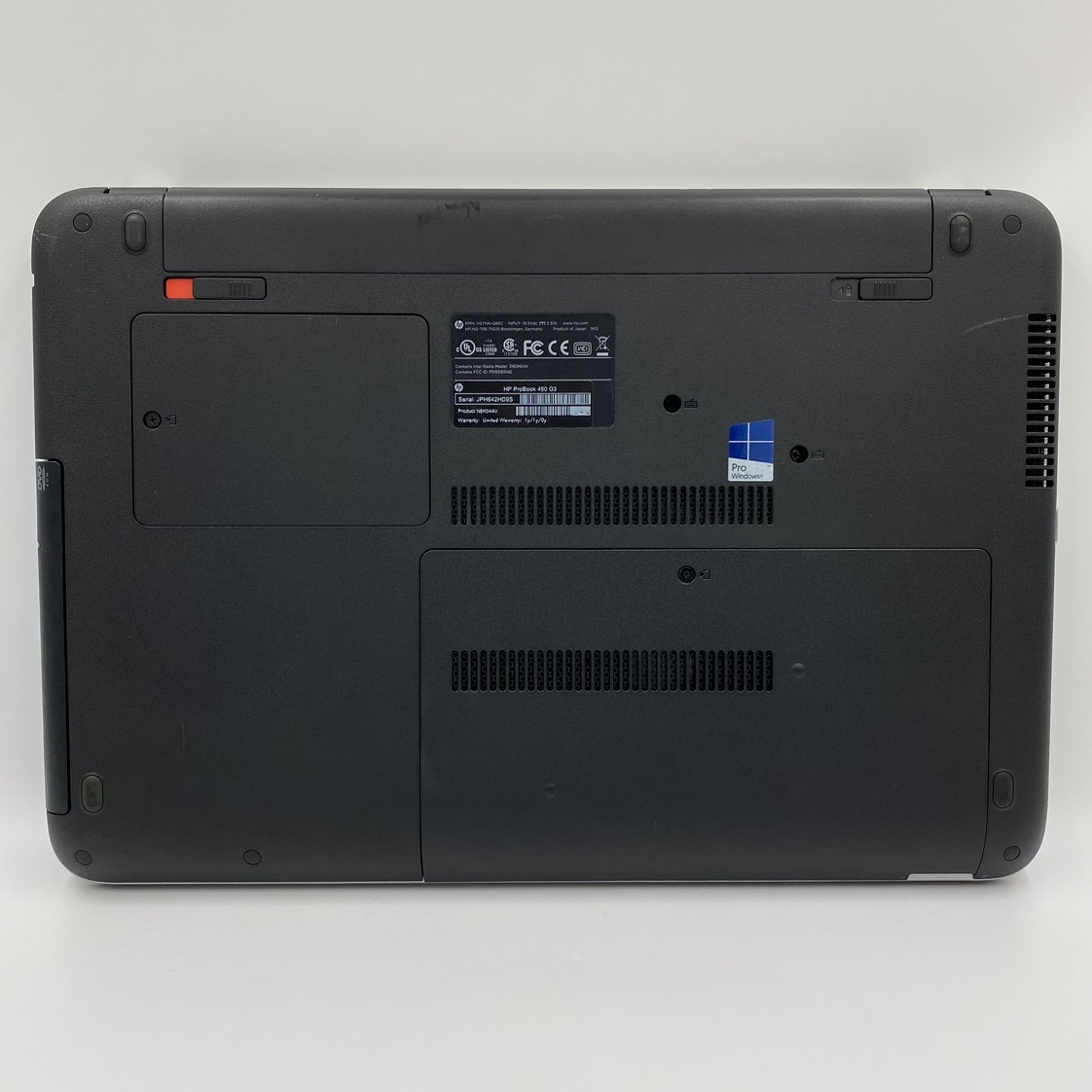 ko0508/03/51 1円～ 動確&初期化済 HP ヒューレットパッカード ノートパソコン ProBook 450 G3 /Core i5-6200U/メモリ 8GB/SSD 256GBの画像5