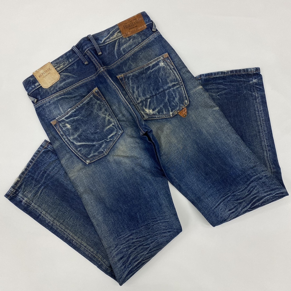 ko0512/13/71 1円～ 定価2.6万 未使用 PEPE JEANS ぺぺジーンズ ストレート ブルーデニム ダメージ加工 PM2008682 COONEY サイズ30/32_画像3