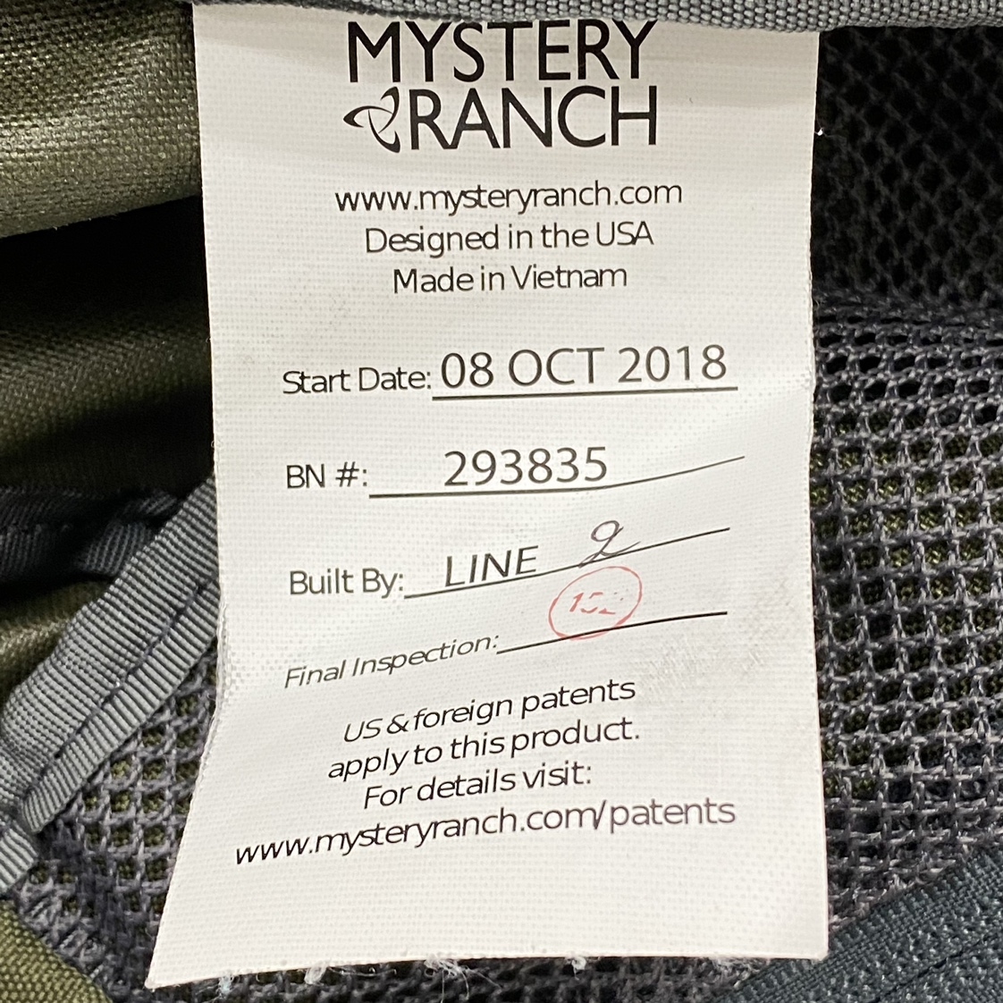 ko0514/06/62 1円～ 希少色 MYSTERY RANCH URBAN ASSAULT 24L ミステリーランチ アーバン アサルト 24L バックパック 08 OCT 2018 293835_画像10