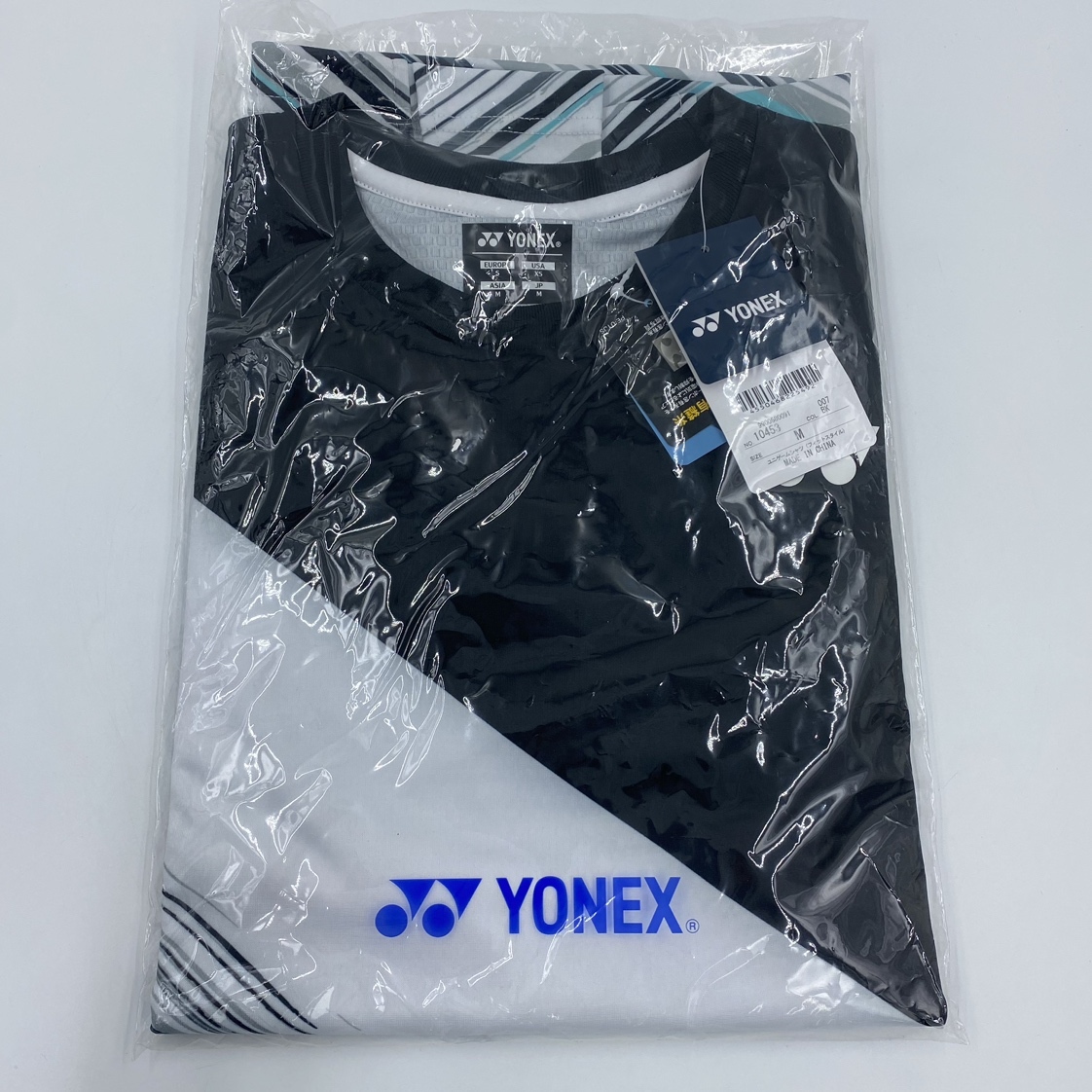 ko0514/19/62 1円～ 未使用 YONEX ヨネックス ユニゲームシャツ フィットスタイル 半袖トップス ブラック 10453 サイズM_画像1