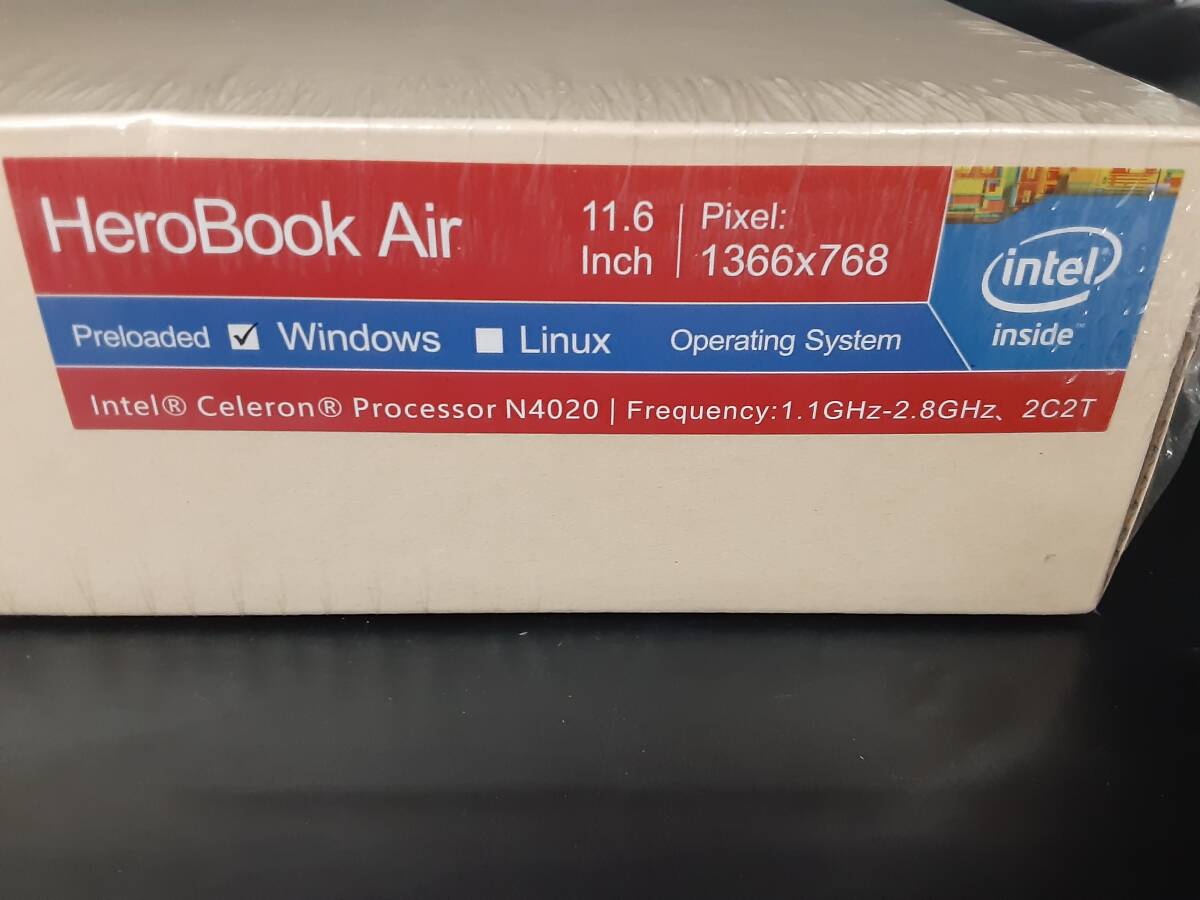 ta0520/21/51 未開封 ノートパソコン Chuwi Herobook Air 11.6インチ 128GB Intel celeron n4020 ツーウェイ 1円スタート 1スタ_画像3