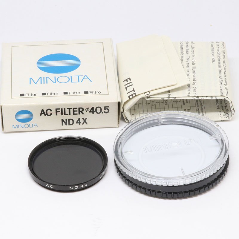 未使用！ MINOLTA ミノルタ AC FILTER 40.5 ND4X レンズ フィルター （質屋 藤千商店）_画像1