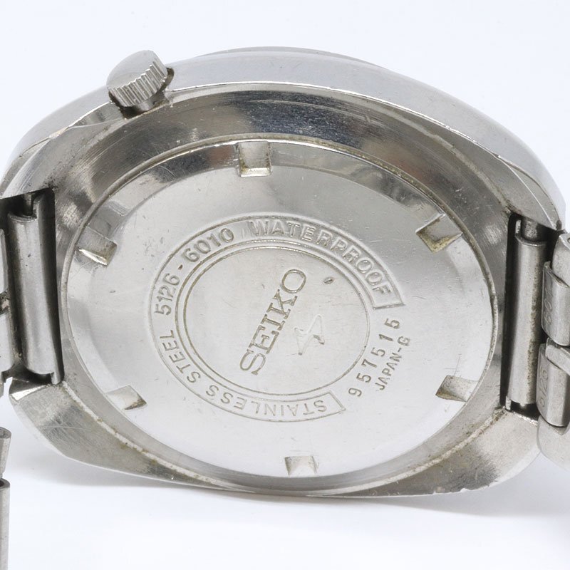 ジャンク品！SEIKO 5 セイコー５ スポーツ 5126-6010 自動巻き メンズ 腕時計 オートマチック （質屋 藤千商店）_画像5