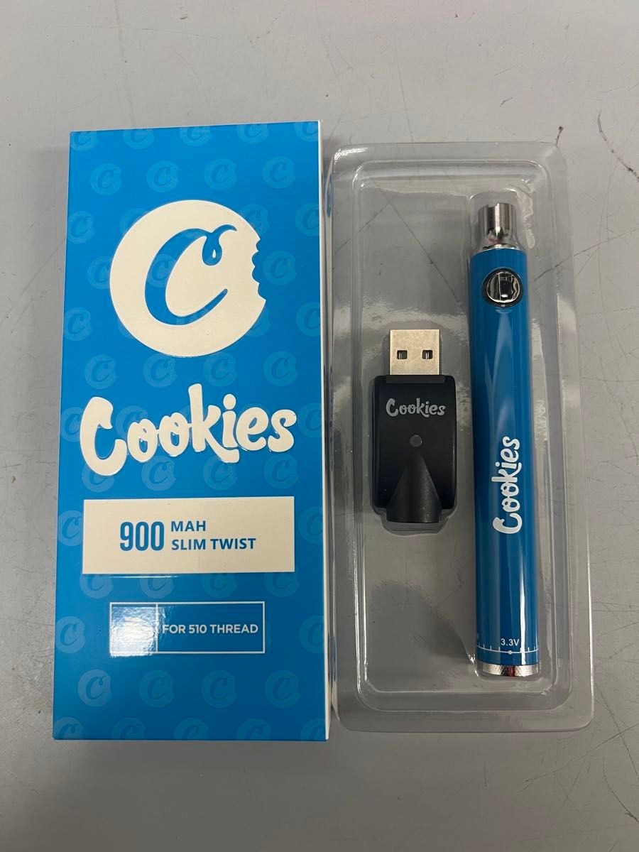 cookies 青　900mah 大容量　ヴェポライザ　510規格バッテリ　1本