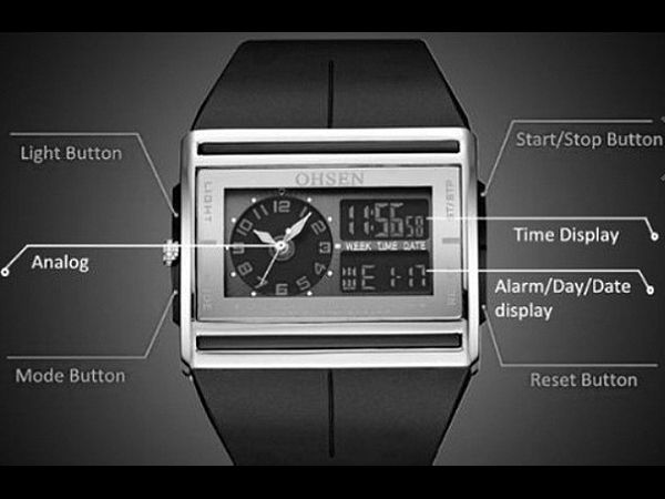 3-7◎新品◎デジタル腕時計(OSEN) 最新モデル g-shock コラボ クォーツ g-steel 美しすぎるデザイン ビンテージ_画像2