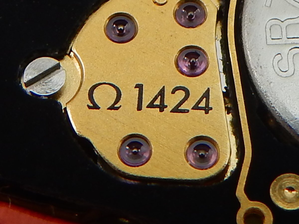 OMAGA オメガ Seamaster シーマスター デイト 11Pダイヤ・シェル文字盤 ムーブメント クォーツ Cal 1424 ジャンク 1の画像9