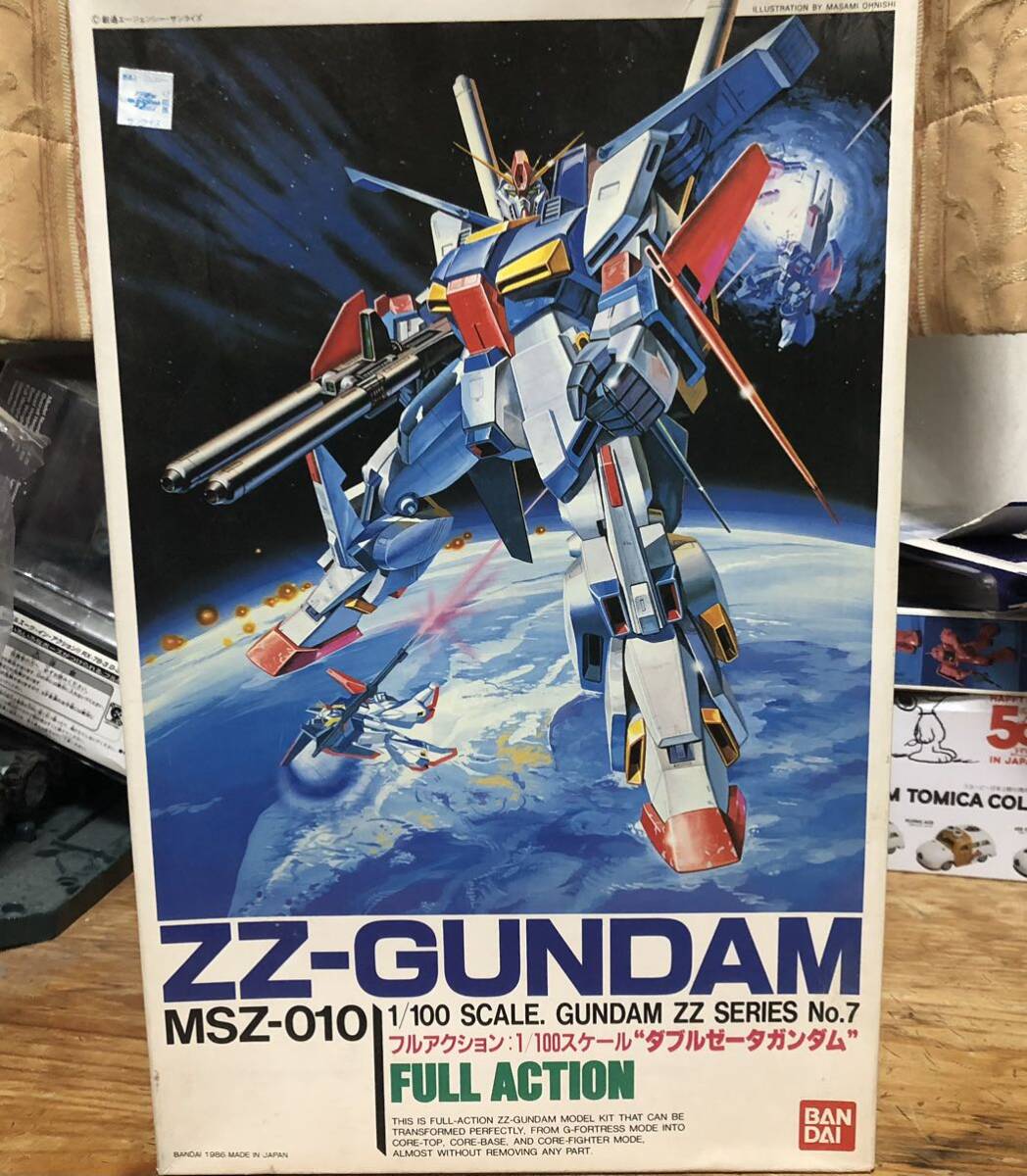 バンダイ ダブルゼータガンダム 1/100 未組立 プラモデル MSZ 010 ZZ-GUNDAM NO.7 FULL ACTION ガンプラ 機動戦士ガンダム ZZ BANDAI_画像1