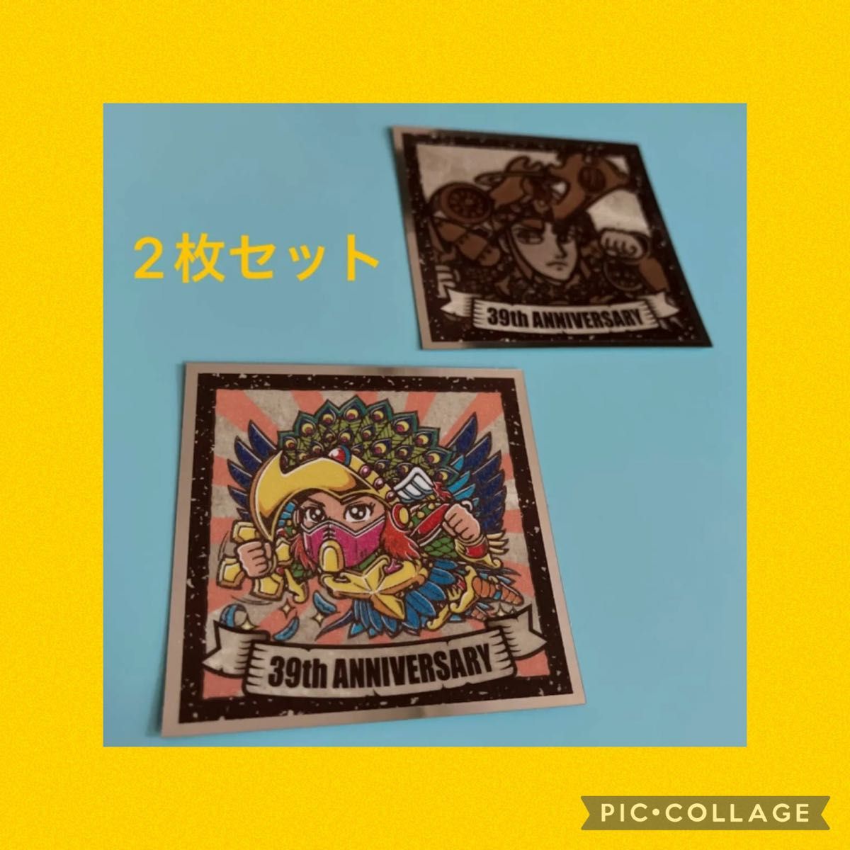 ビックリマンシール　悪魔VS天使 39th ANNIVERSARY  ヘッドロココ　ヘラクライスト　2枚セット