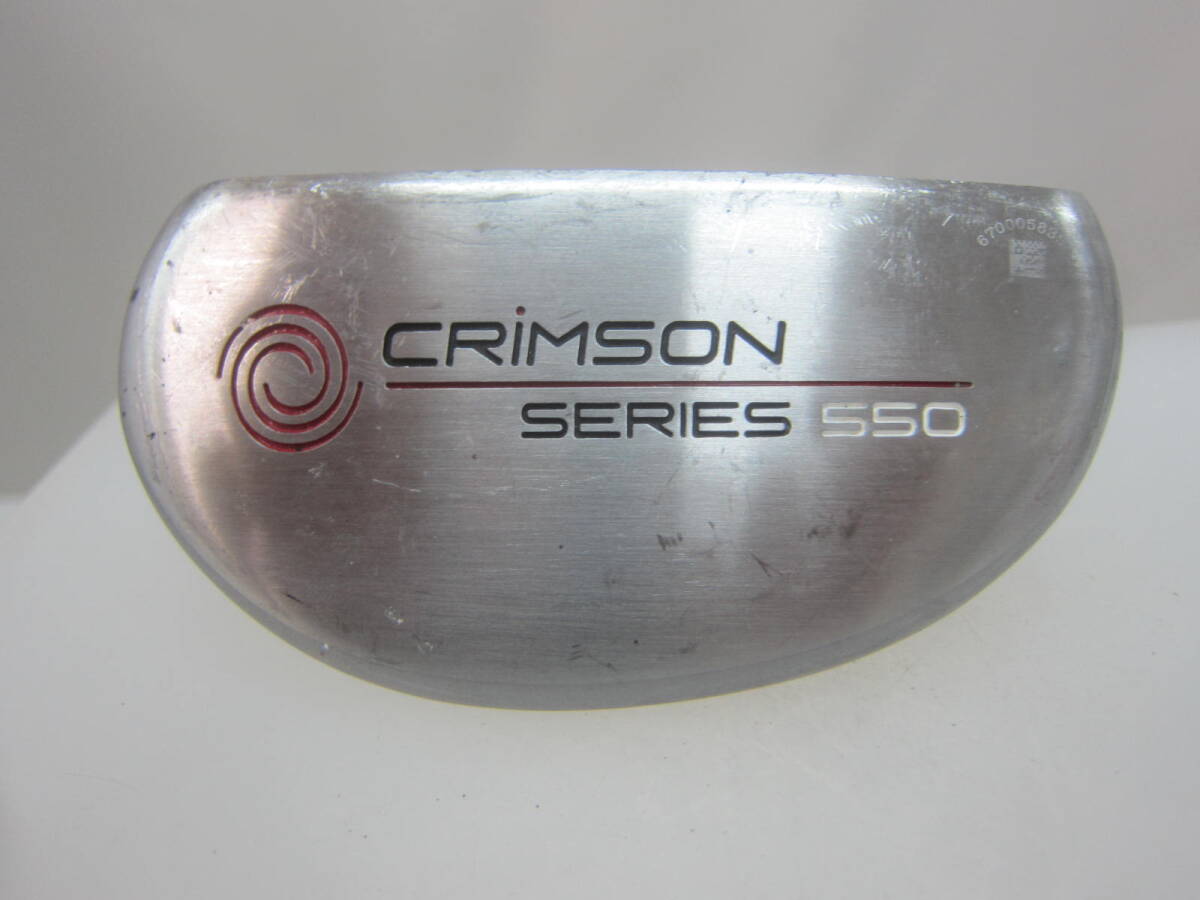 ★141）パター・オデッセイ　「ODYSSEY/CRIMSON SERIES 550」 サイズ約）84.3㎝【33インチ】/約470g　※グリップ劣化現状品■120_画像1