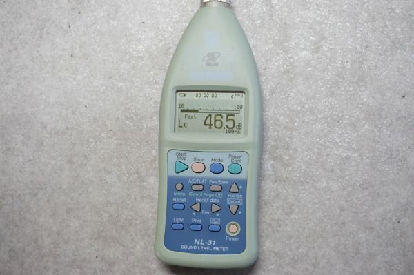 [SK][C4020580] RION リオン NL-31 精密騒音計 SOUND LEVEL METER ケース付きの画像3