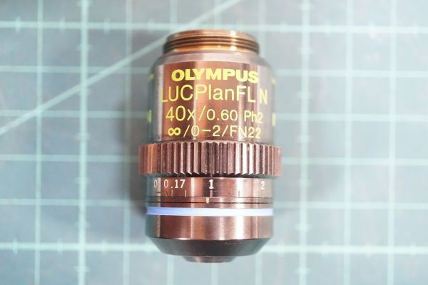 [NZ][E4049660] OLYMPUS Olympus LUCPlanFLN 40x/0.60 Ph2 -/0-2/FN22 микроскоп для на предмет линзы 