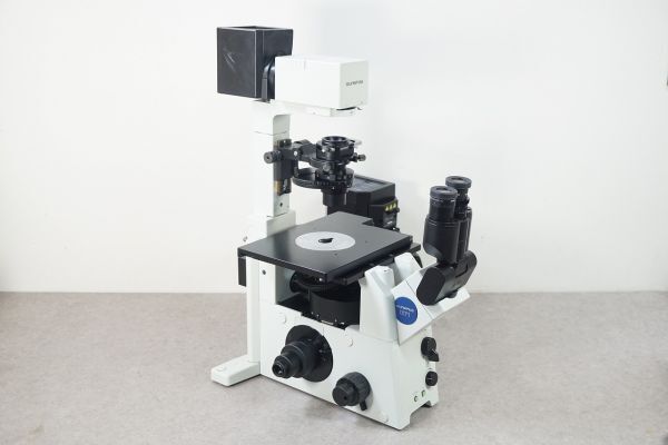 [NZ][E4046620S] OLYMPUS オリンパス IX71 IX71S1F-3/IX2-ILL100/U-CMAD3/U-TB190/U-LH100HGAPO/TH4-100等 倒立型 リサーチ 顕微鏡_画像3