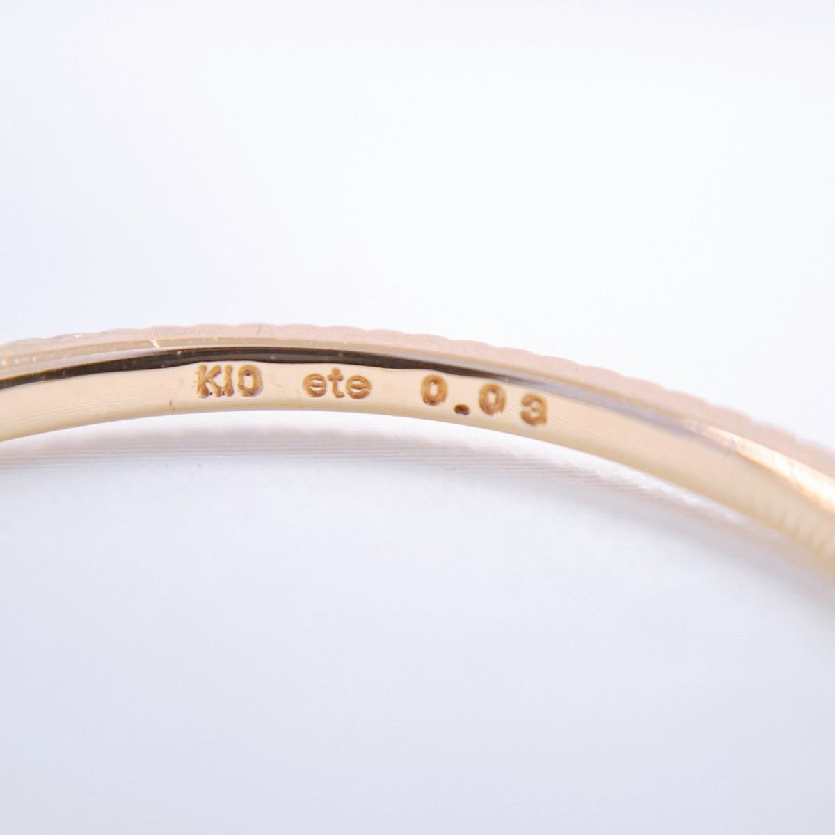 ete エテ リング ダイヤモンド レイヤード K10 YG D0 03ct 11号 ete エテ リング ダイヤモンド レイヤード K10 YG D0 03ct 11号