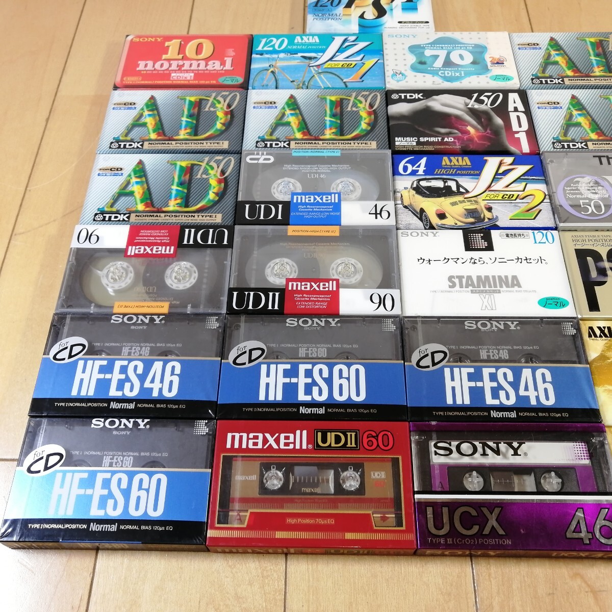 SONY HF-ES、UCX等 AXIA maxell TDK メタル ハイポジ ノーマル カセットテープ 25本セット!!の画像2