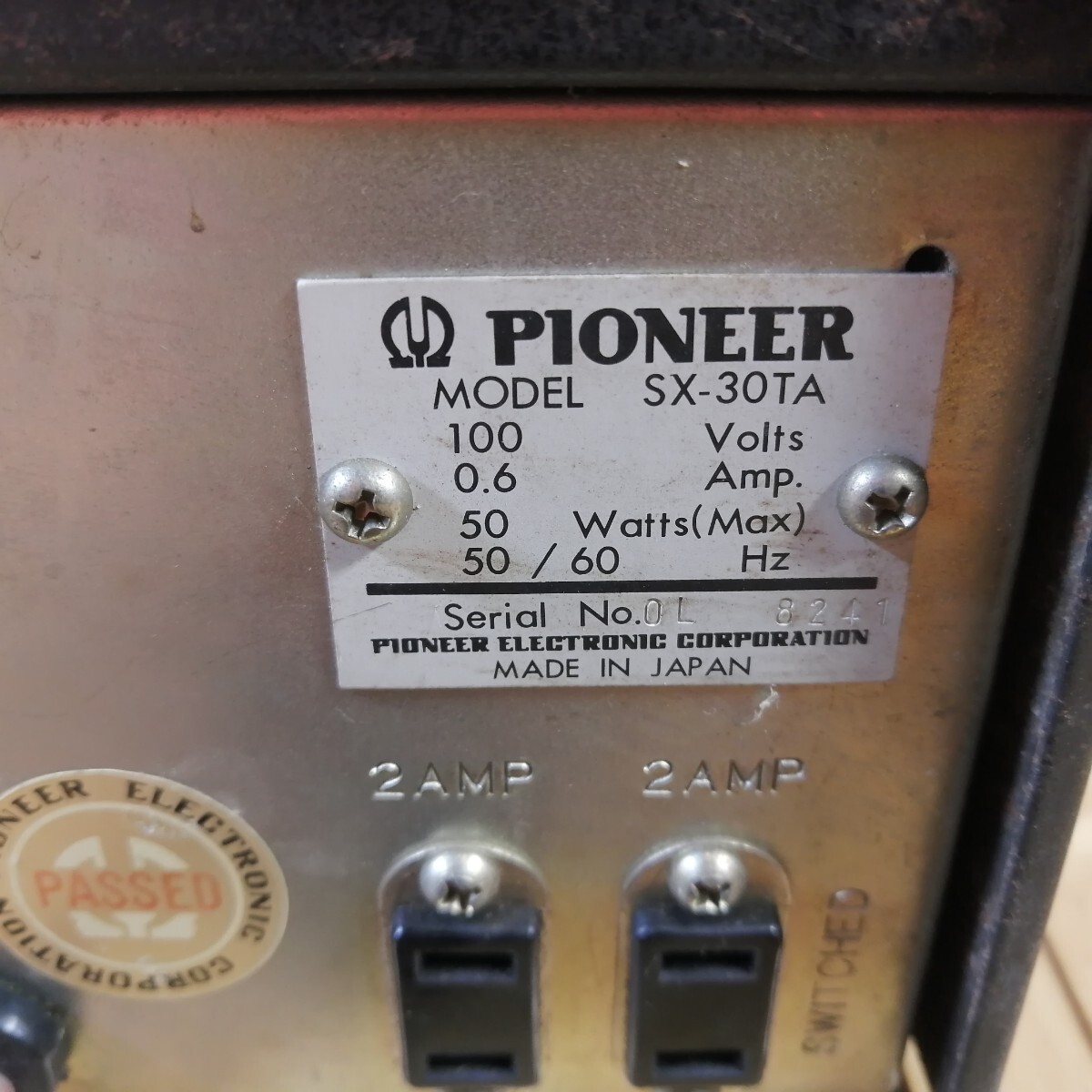 希少!!　PIONEER　パイオニア　AM/FMステレオレシーバー　チューナーアンプ　SX-30TA_画像10