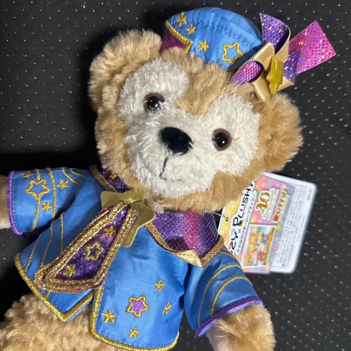 Duffy　ダッフィー　ポージープラッシー　ぬいぐるみ　東京ディズニーリゾート　40周年 限定 レッツ・セレブレイト・ウィズ・カラ