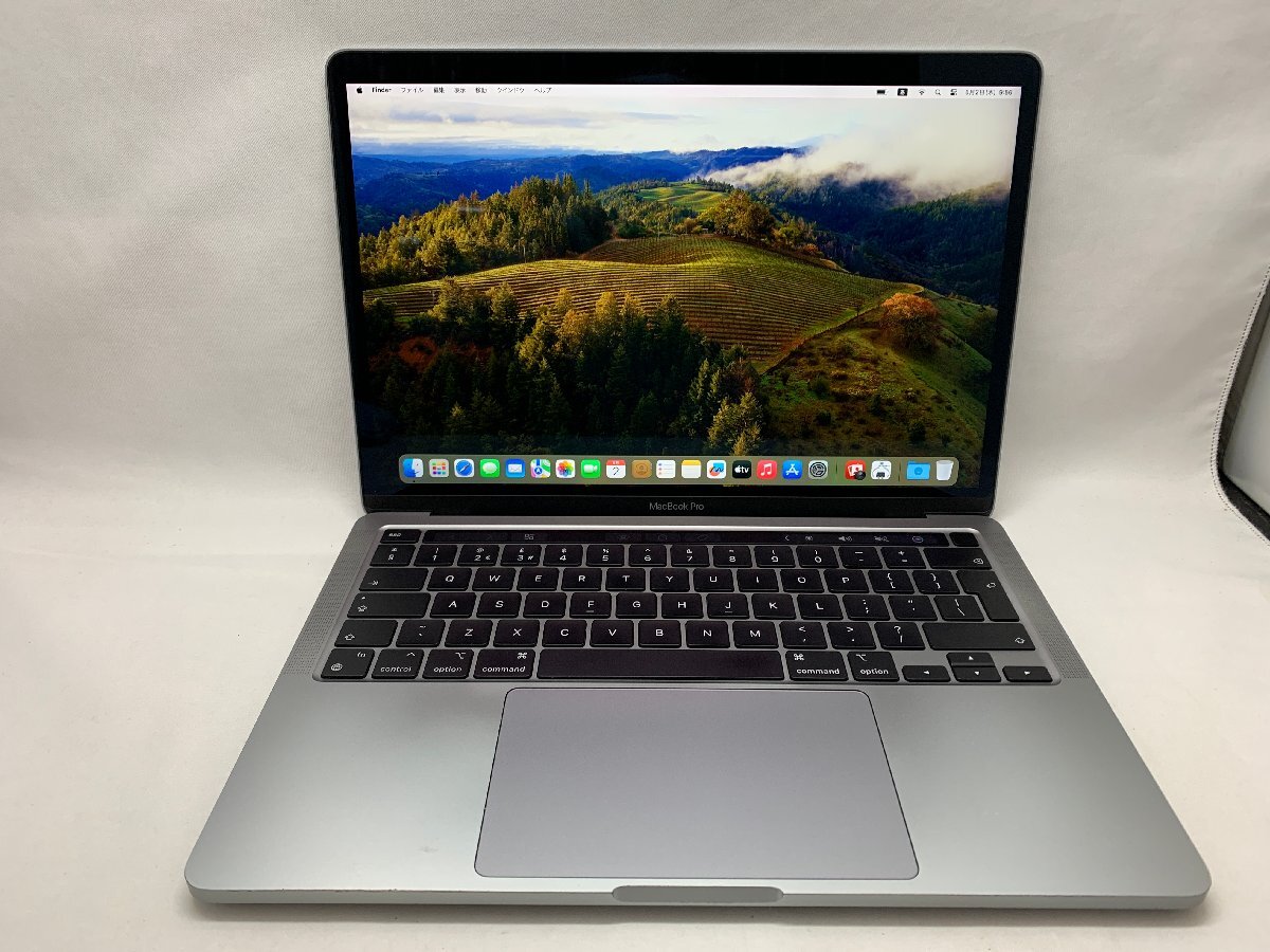 １円スタート！！ Apple MacBook Pro A2338 (13-inch, M1, 2020) UKキーボード スペースグレイ 訳あり品 [Nmc]の画像2