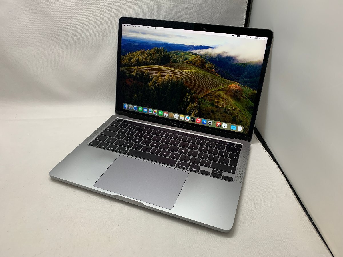１円スタート！！ Apple MacBook Pro A2338 (13-inch, M1, 2020) UKキーボード スペースグレイ 訳あり品 [Nmc]の画像1
