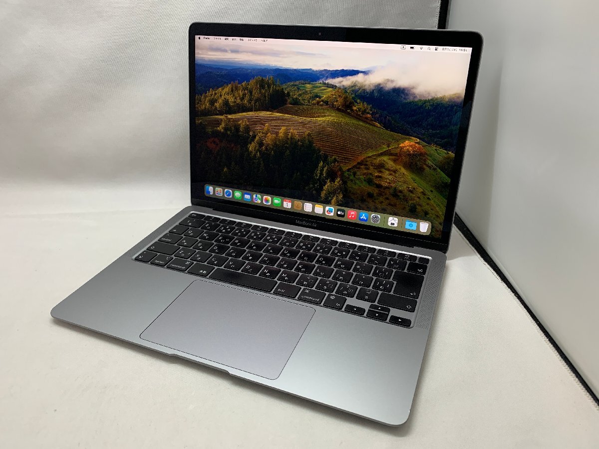 １円スタート！！ Apple MacBook Air A2337 (M1, 2020) スペースグレイ 訳あり品 [Nmc]_画像1