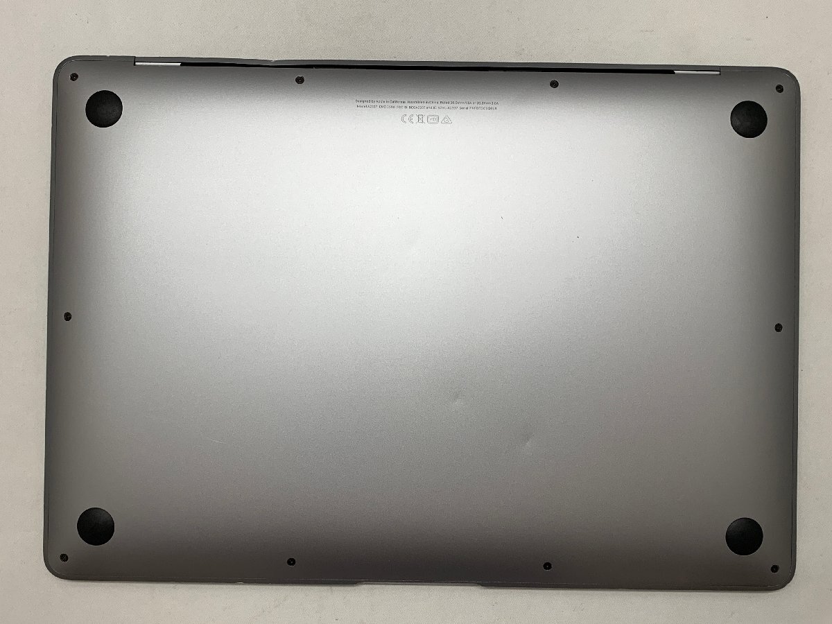 １円スタート！！ Apple MacBook Air A2337 (M1, 2020) スペースグレイ 訳あり品 [Nmc]_凹み、変形、キズ