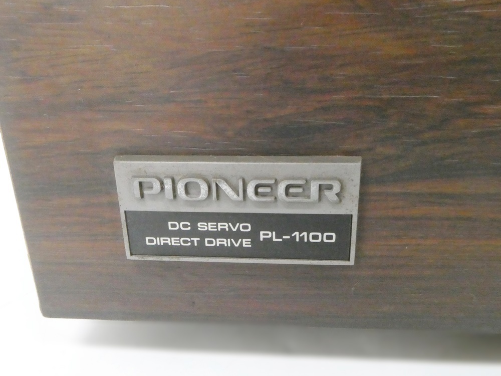 02 69-595311-13 [Y] Pioneer パイオニア PL-1100 ダイレクトドライブ レコードプレーヤー ターンテーブル 旭69_画像3