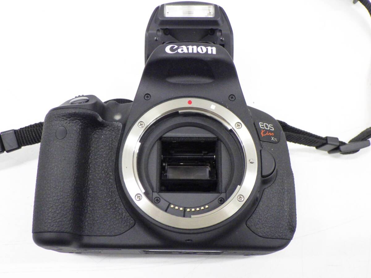 01 07-594407-25 [Y] Canon キャノン EOS Kiss X7i デジタルカメラ デジタル一眼 本体 DS126431 レンズ 18-55ｍｍ 1:3.5-5.6 札07の画像3