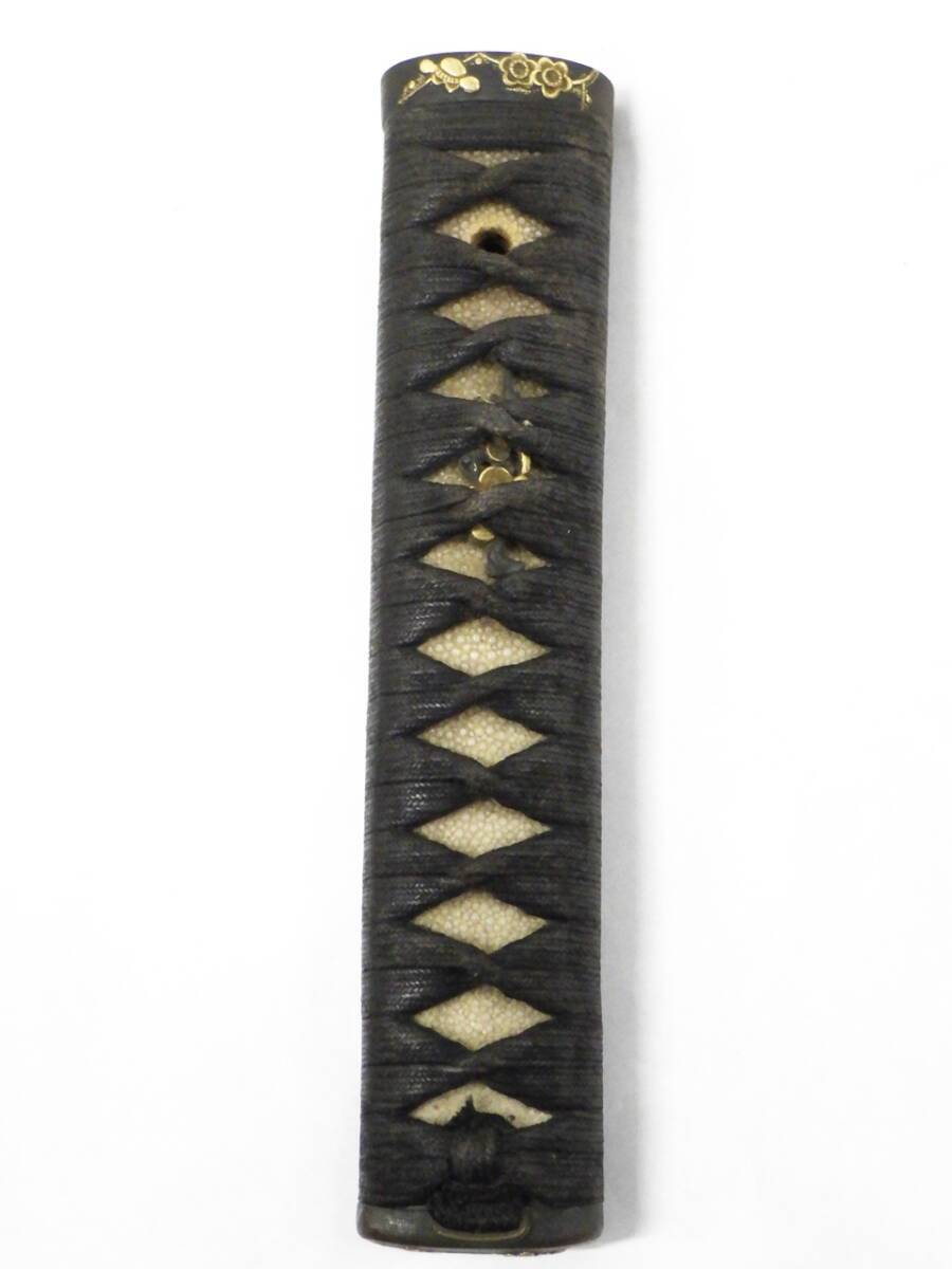 01 15-594422-25 [S] [ sword blade wooden ] Japanese sword pattern front floral print rare .15