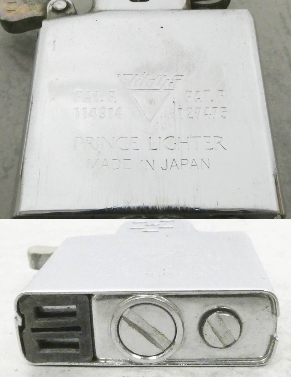 02 69-595310-13 [Y] Zippo ジッポ ロゴ 97年 PRINCE LIGHTER WILD45 POTENZA オイル ライター 2点 セット 喫煙具 旭69_画像8