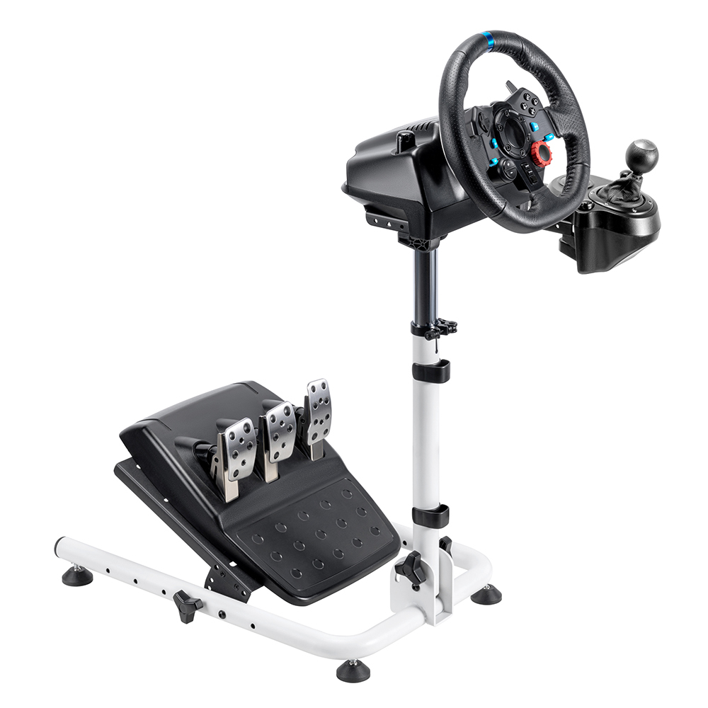 Racing Wheel Stand with Gear Shifter レーシングホイールスタンド ペダル 高さと傾きの自由に調整可能 ギアシフターマウント付き WH-11_画像6