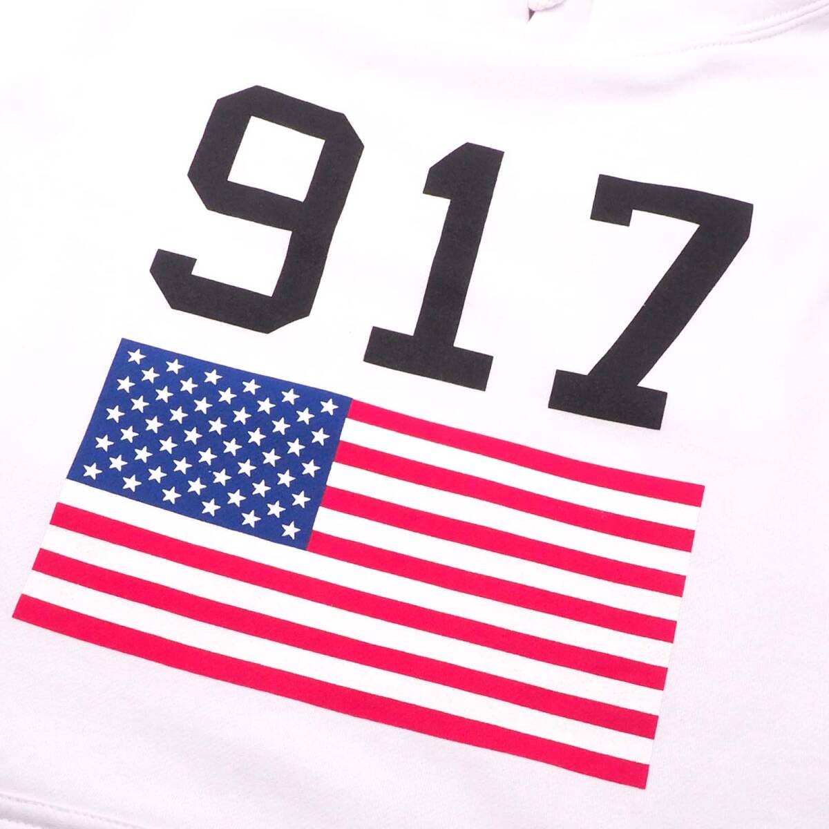 Nine One Seven - 917 USA Hooded Sweatshirt　白M　ナイン ワン セブン - 917 USA フーデッド スウェットシャツ　2016FW　　_画像2