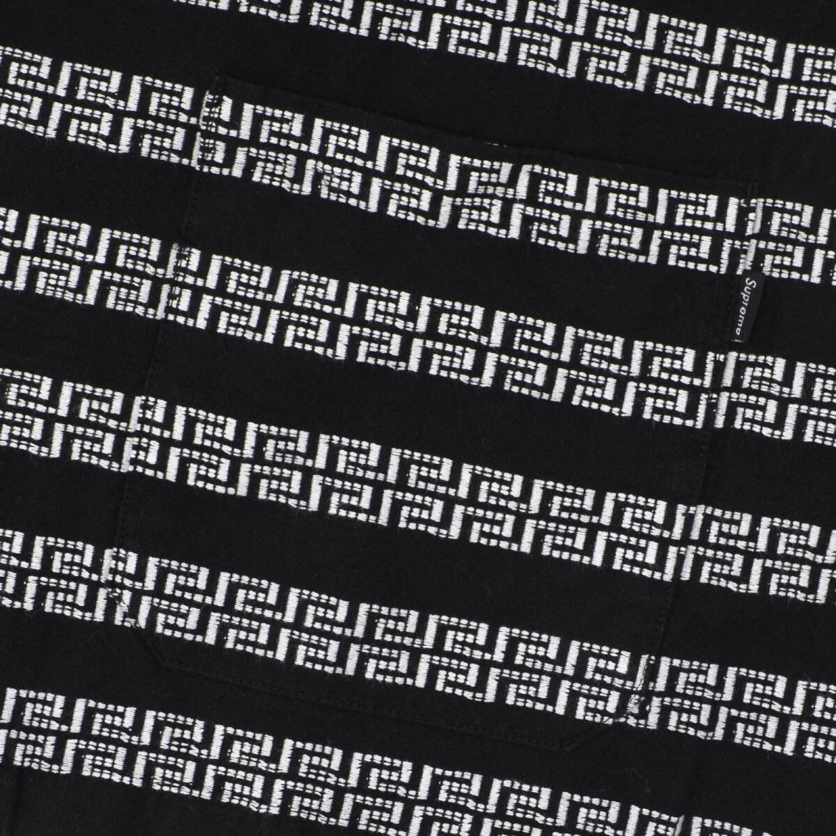 Supreme - Key Stripe S/S Shirt　黒L　シュプリーム - キー ストライプ ショートスリーブ シャツ　2019SS_画像3