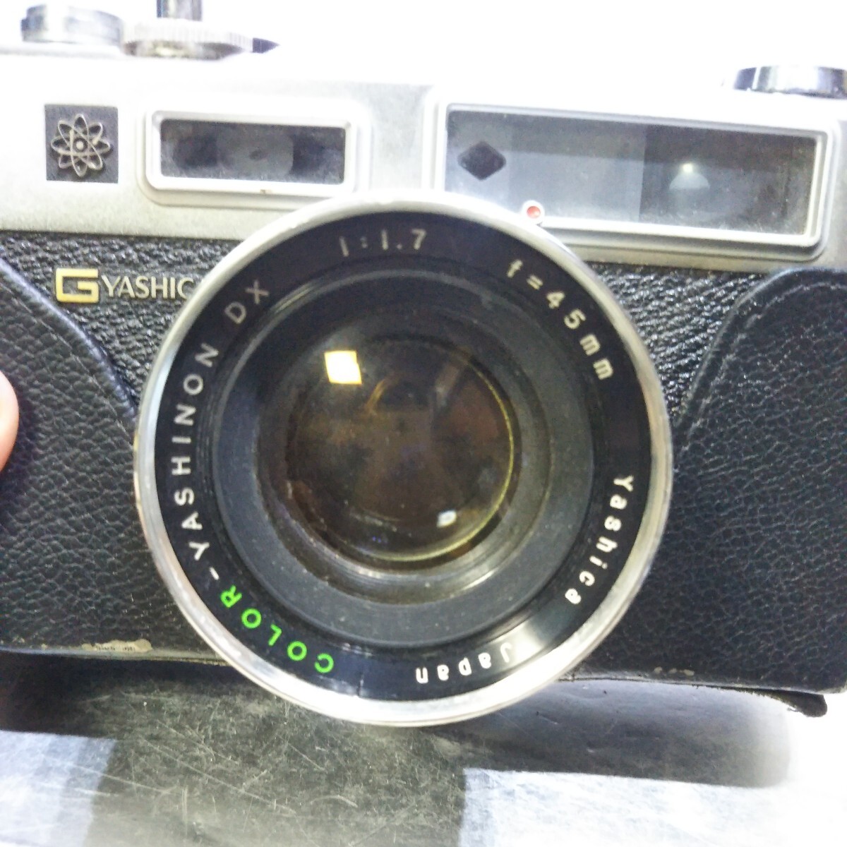 送料無料(M1193)YASHICA ヤシカ G YASHICA Electro 35 GS COLOR-YASHINON DX 1:1.7 f=45mm フィルムカメラ レンジファインダー_画像8