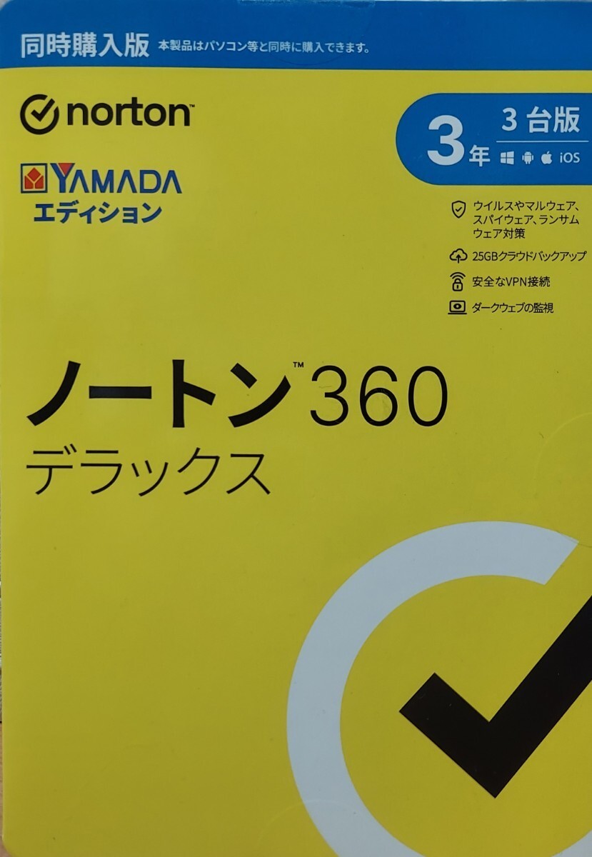  Norton 360 Deluxe 3 год 3 шт. версия YAMADA выпуск 