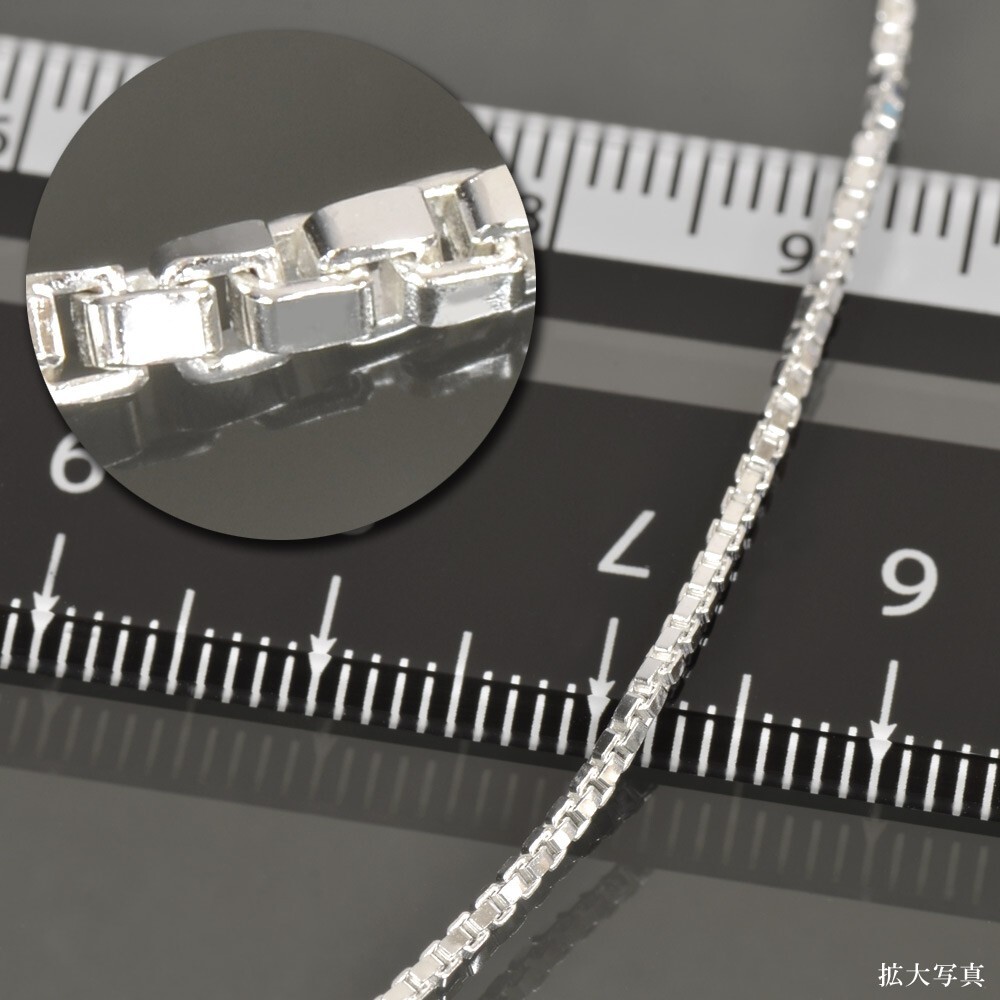 ネックレス チェーン シルバー925 ベネチアンツイストチェーン 幅1.25mm 長さ90cm｜鎖 銀 Silver アクセサリー レディース メンズ_画像2