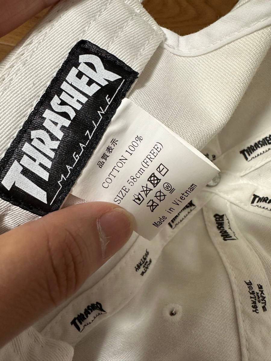 THRASHER 2個セット キャップ 帽子 ホワイト　