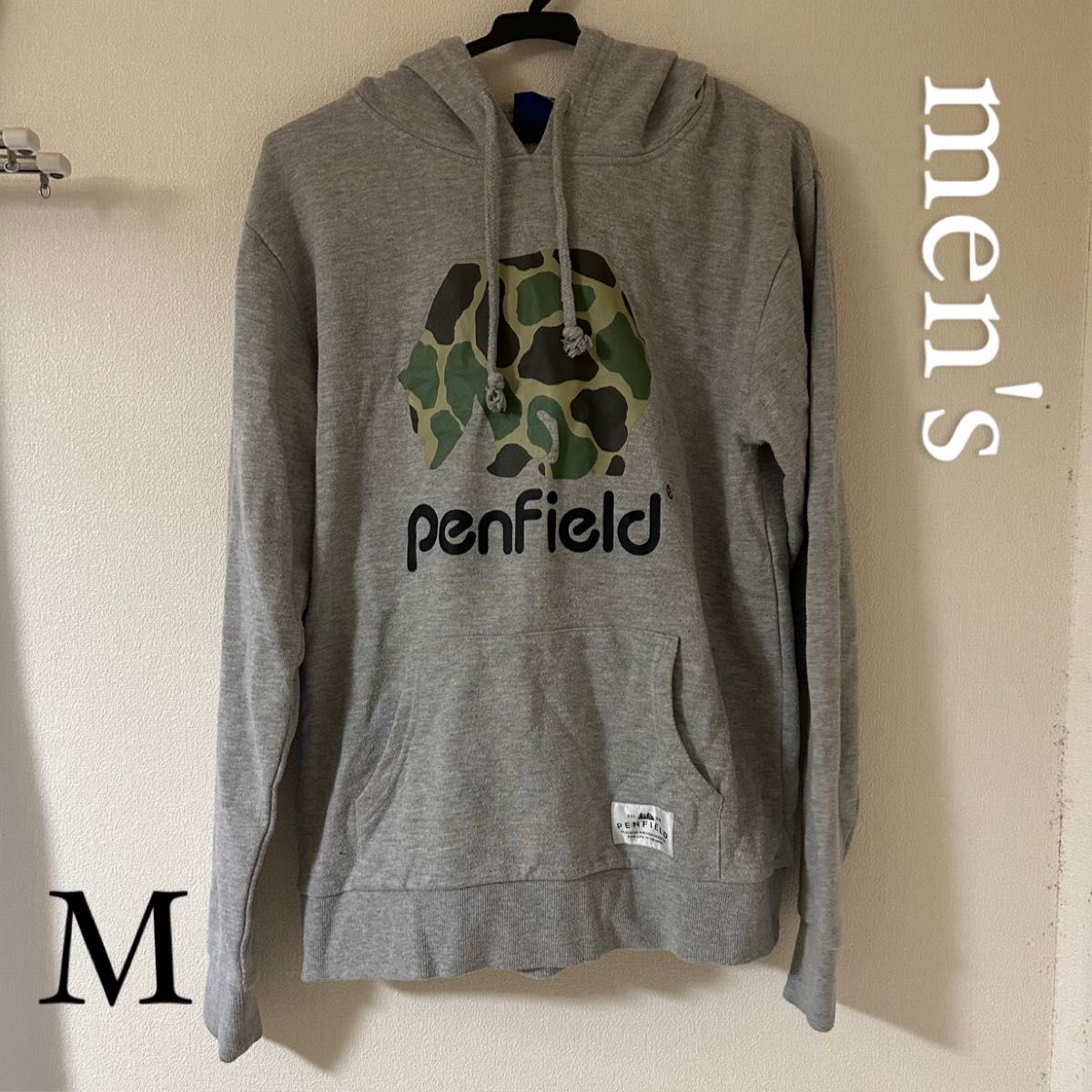 ★美品★penfield ペンフィールド　 メンズグレー パーカー フーディー フーディ スウェットプルオーバー アメリカ古着　M