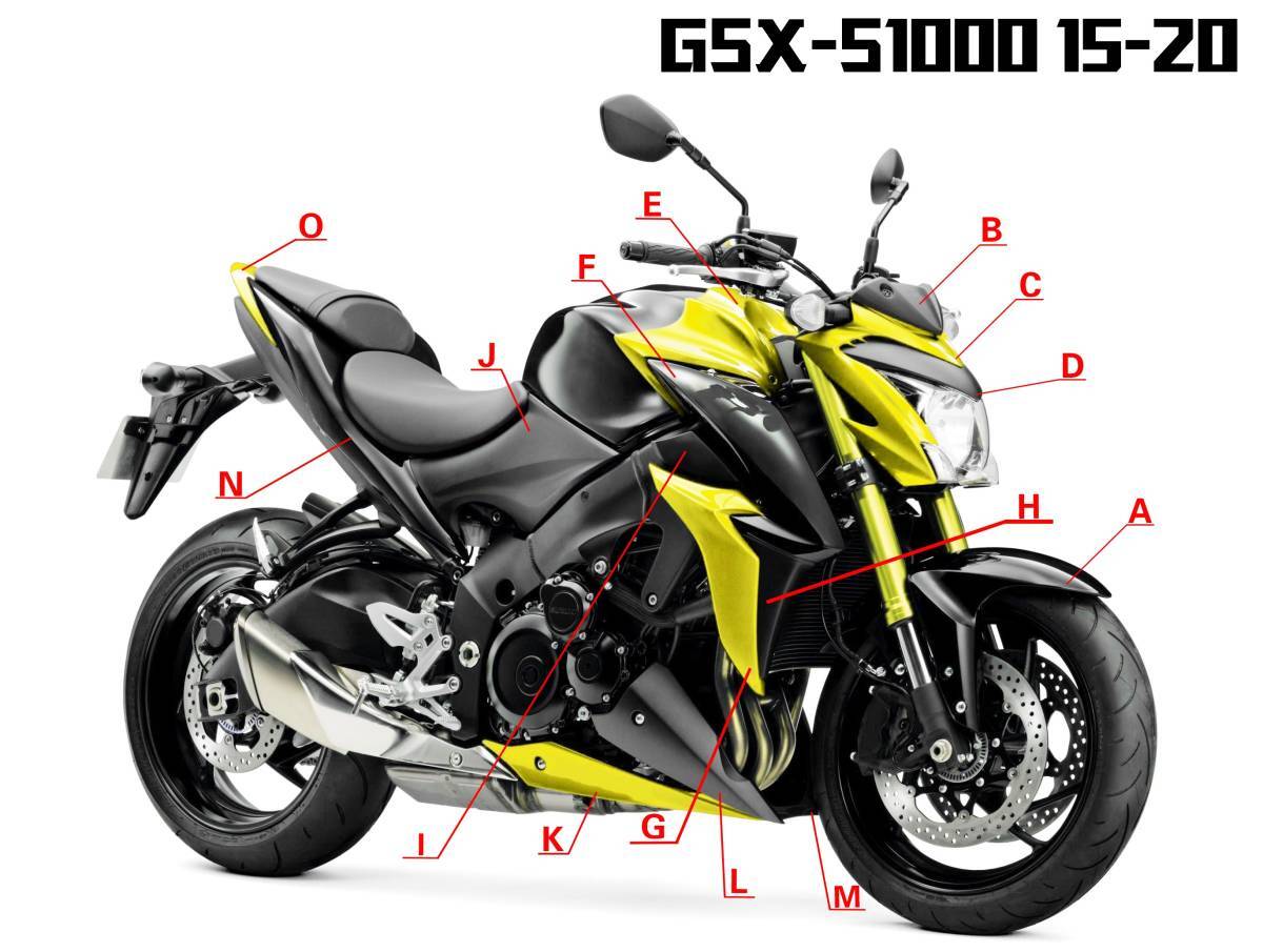 SUZUKI スズキ GSX-S1000 2015-2020 リア パネルカバー フェアリング プラスチック_画像4