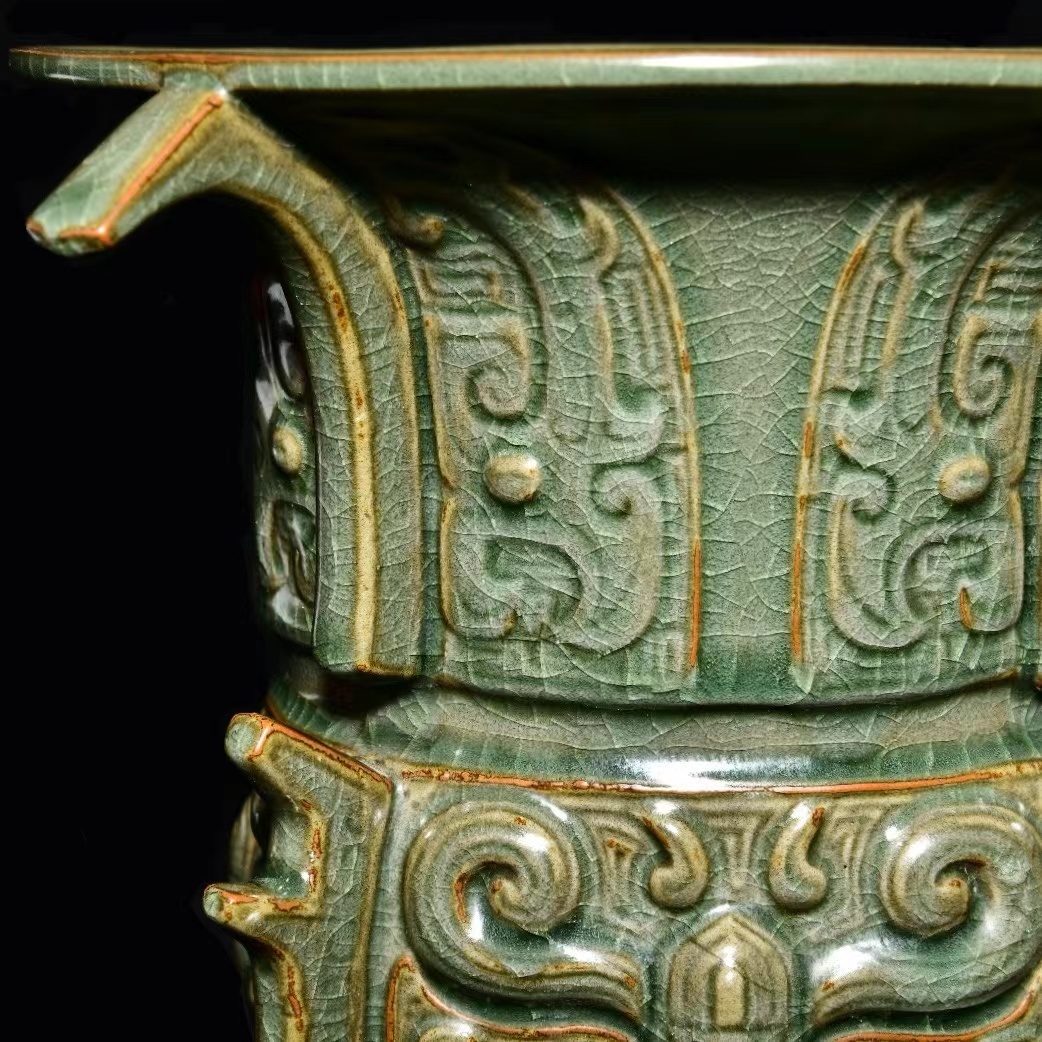 植木鉢■長方水盤 古青磁 古い四角鉢 古玩 唐物 中国 古美術 時代物 骨董品■ ◇旧家蔵出◇古美術 中国古玩 宋時代 鈞窯 瑰紫釉 葵花口花盆