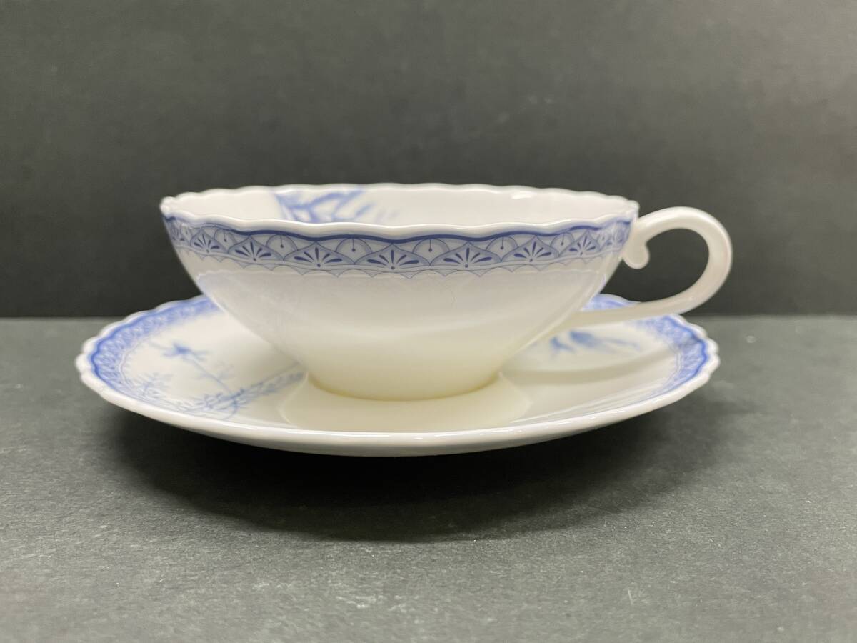 ★コレクター必見 Noritake MORNINGFOREST ノリタケ カップ＆ソーサー カップ2客 ソーサー1客 洋食器 茶器 コレクション M126_画像4