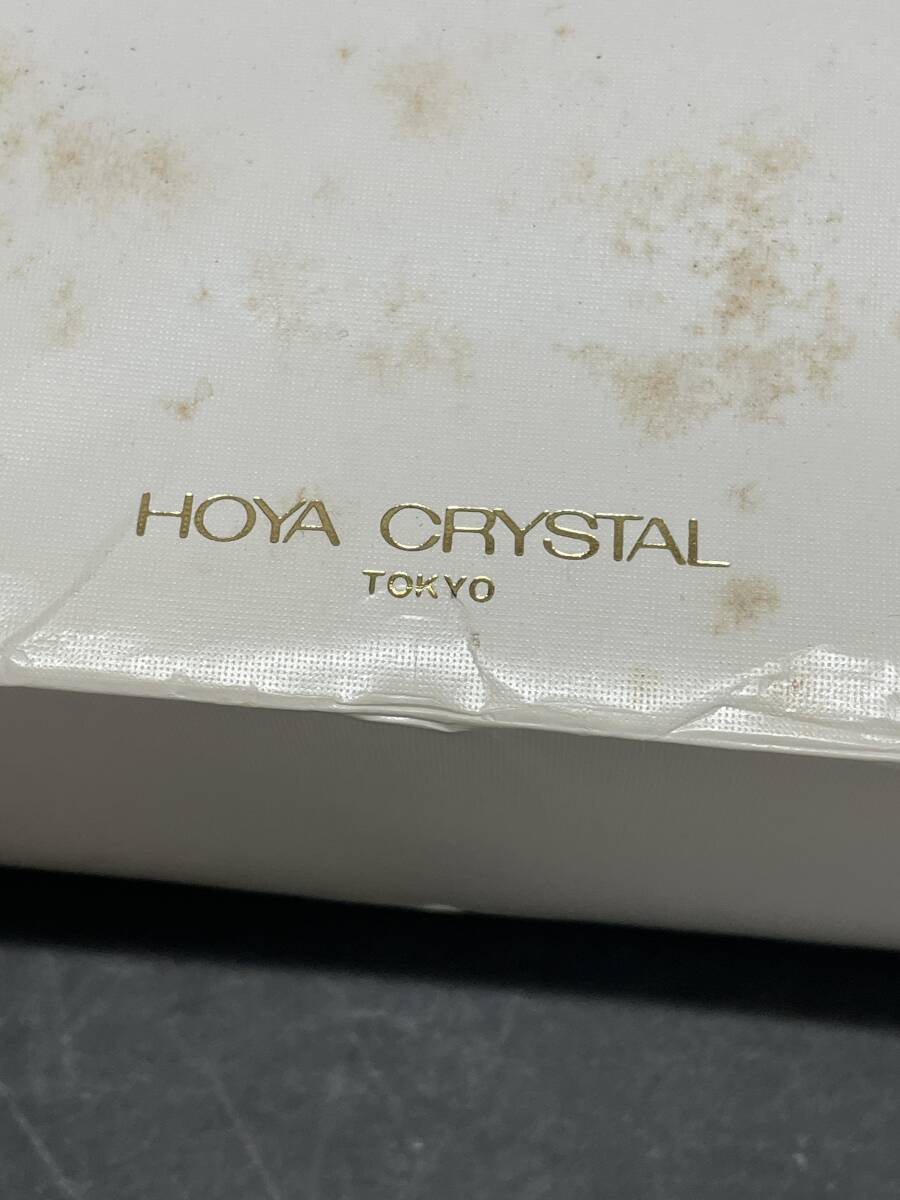 * collector worth seeing unused goods HOYA CRYSTAL tumbler glass 6 customer glass made tableware sake cup and bottle tea utensils crystal glass box M257